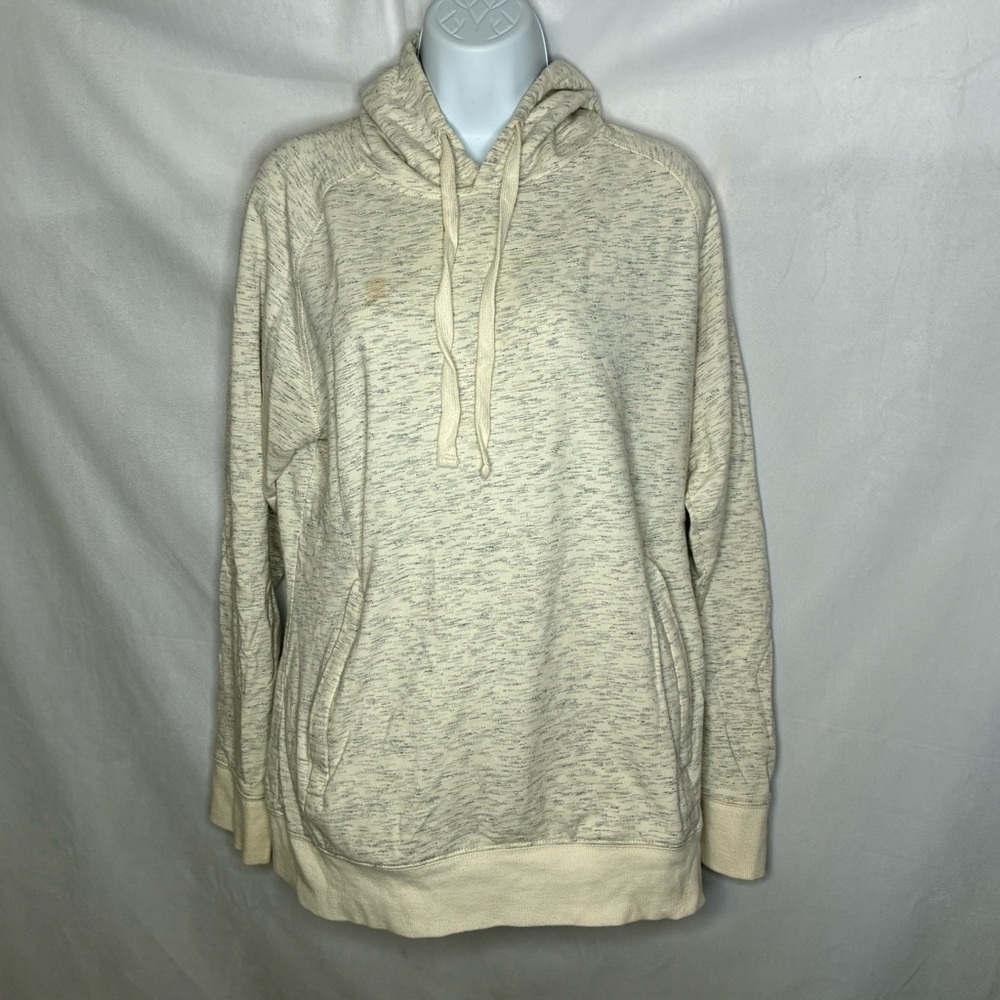 Mono B Heathered Cream Cozy Hoodie size Medium GUC